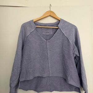 Pilcro Anthropologie Reworked Popover Sweatshirt